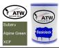 Preview: Subaru, Alpine Green, XCF: 500ml Lackdose, von ATW Autoteile West.